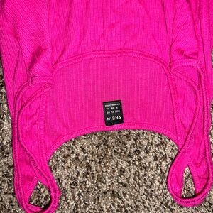 SHEIN Pink Ribbed Top